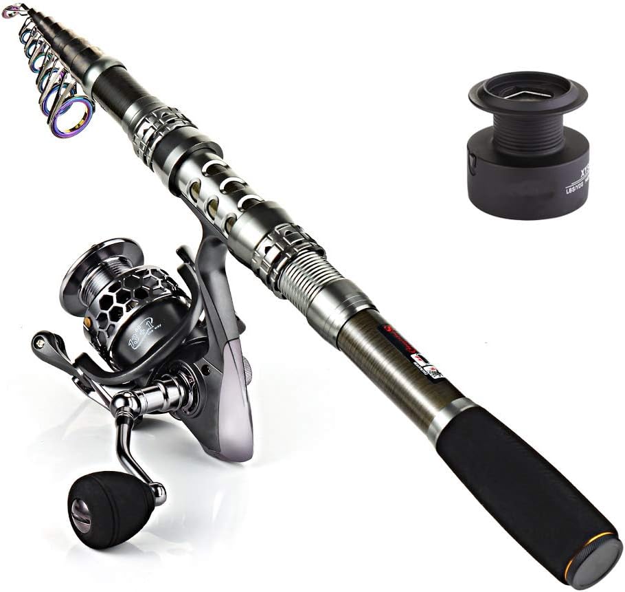 Sougayilang Telescopic Fishing Rod Reel Combos