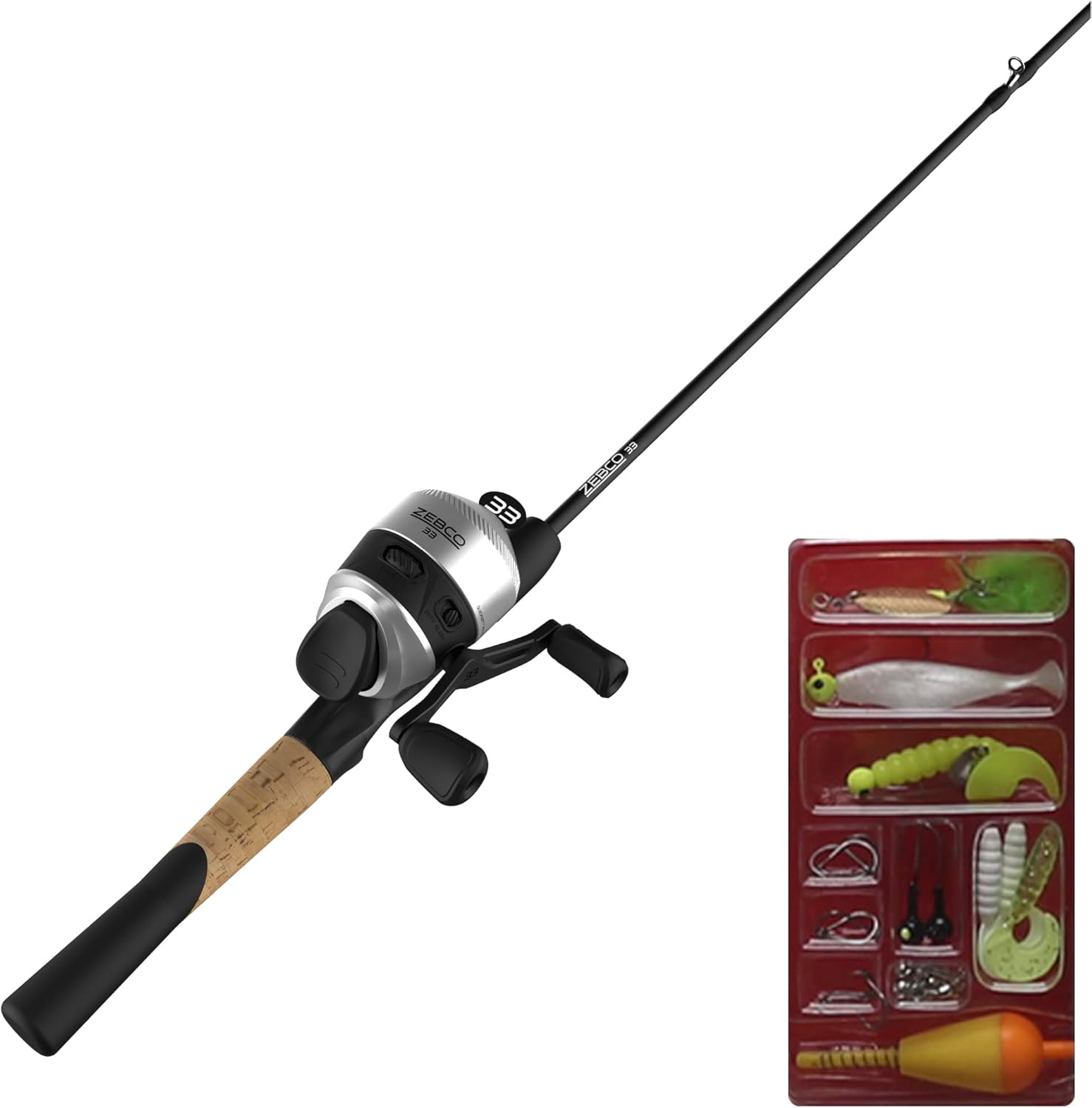 Zebco 33 Spincast Reel & Rod Combo - Ready to Fish!