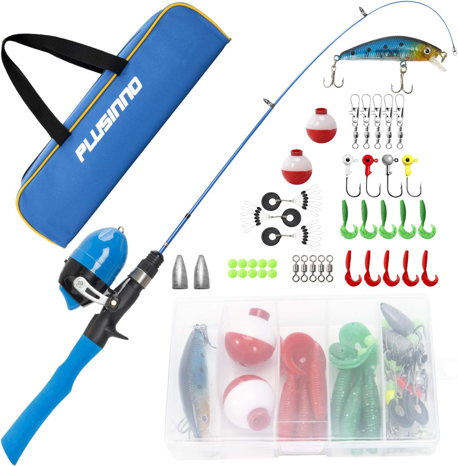 PLUSINNO Kids Fishing Rod Combo - Fun for All Ages