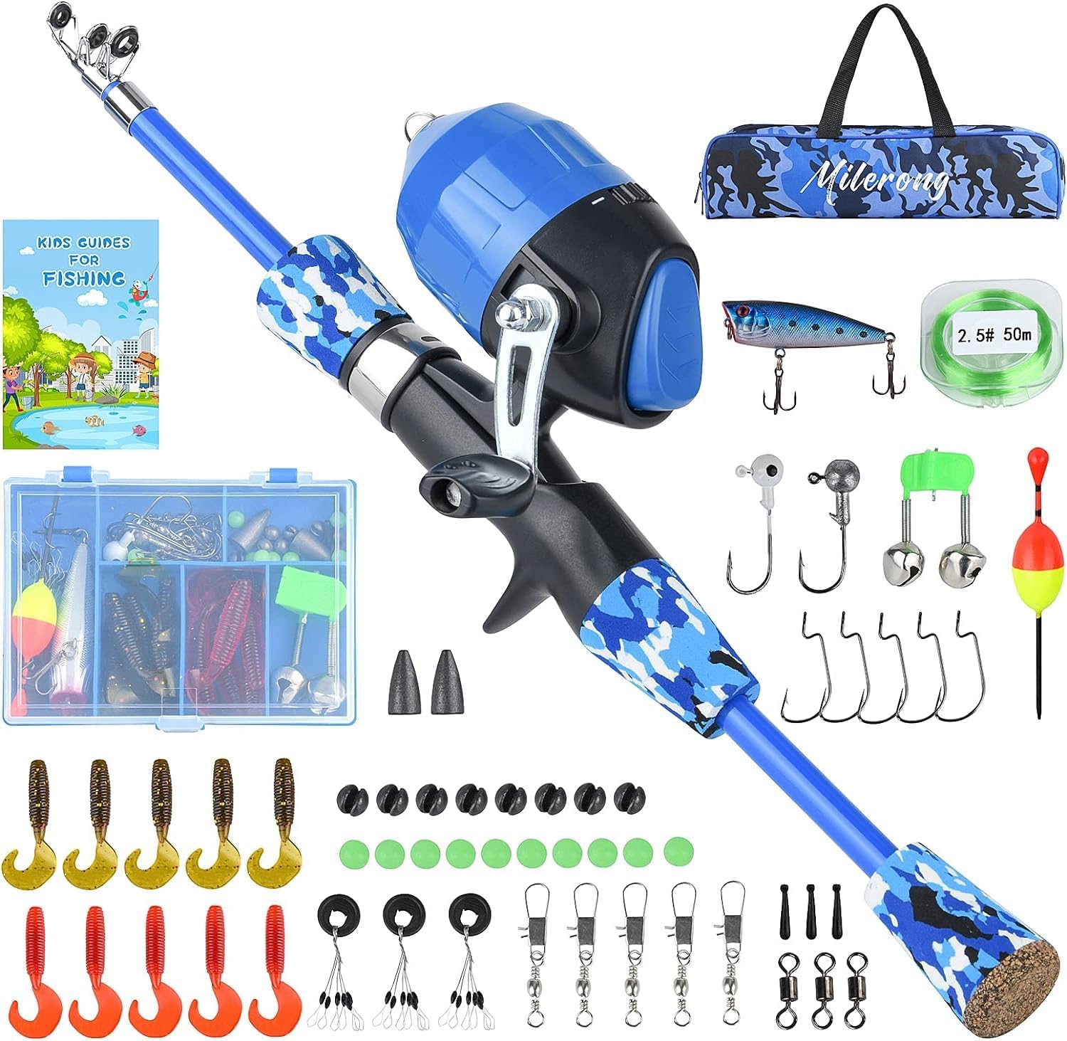 Kids Fishing Rod & Reel Combo Kit - All-in-One Fun!